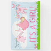 HET IS EEN MEISJE! (BABY in het ontwerp voor de KL Spandoek (Verticaal)