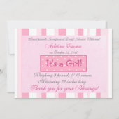 Het is een meisje, Baby is hier, geboorte aankondi Aankondiging (Achterkant)