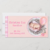 "Het is een meisje" baby-pasgeborene Aankondiging (Voorkant)