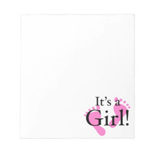 Het is een meisje - Baby, Pasgeborene, Baby Shower Notitieblok