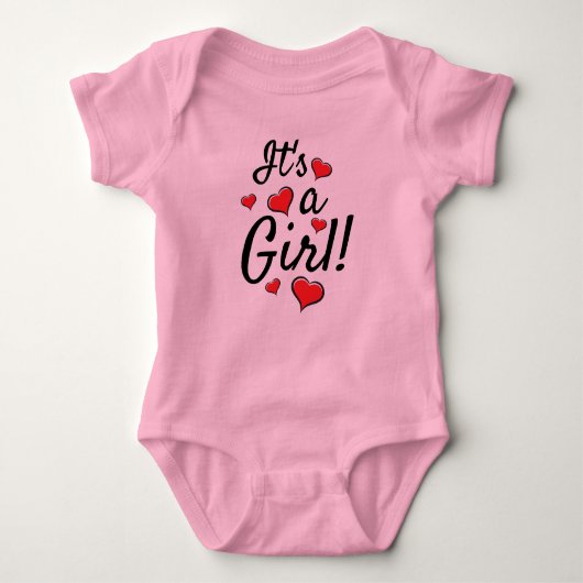 Het is een meisje! Baby Romper (Voorkant)