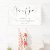 Het is een meisje Baby shower banner (Insitu)