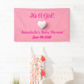 Het is een meisje Baby shower banner (Insitu)