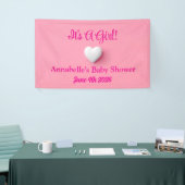 Het is een meisje Baby shower banner (Beurs)