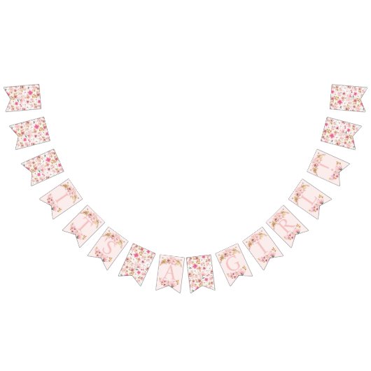 Het is een meisje Baby shower banner – Blush Pink  (Alle)