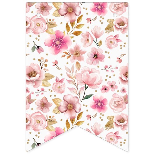 Het is een meisje Baby shower banner – Blush Pink  (Eerste vlag)