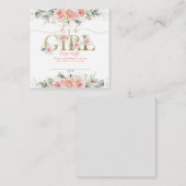 het is een meisje baby shower Behuizing Kaart (Voorkant / Achterkant)