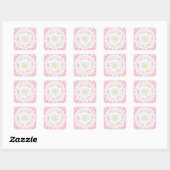 HET IS EEN MEISJE BABY SHOWER Daisy Theme Stickers (Vel)
