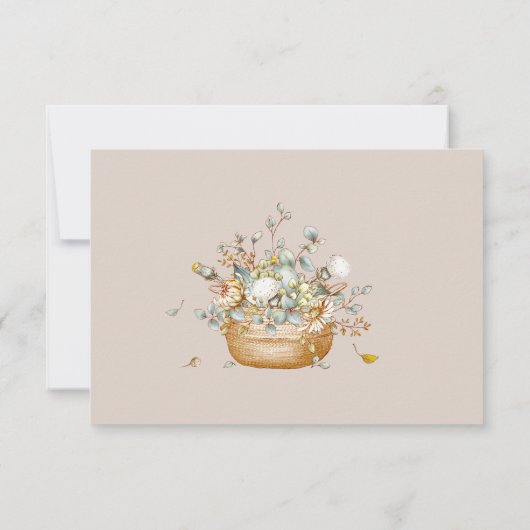 Het is een meisje Baby shower Dank je wel Bedankkaart (Achterkant)