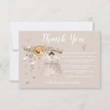 Het is een meisje Baby shower Dank je wel