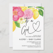 Het is een Meisje Baby Shower Feest Zomer Baby Fee Kaart (Voorkant)