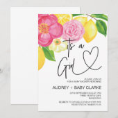 Het is een Meisje Baby Shower Feest Zomer Baby Fee Kaart (Voorkant / Achterkant)