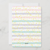 Het is een meisje Baby shower Feestdagenkaart (Achterkant)