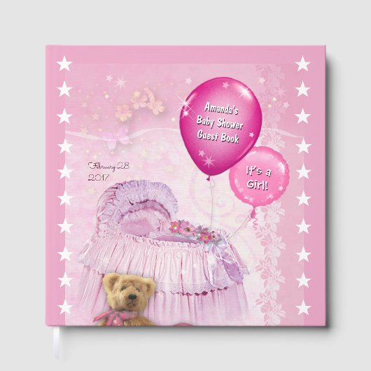 Het is een meisje! Baby Shower Gastenboek (Voorkant)