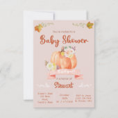 Het is een meisje baby shower Halloween uitnodigin Kaart (Voorkant)