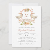 Het is een meisje. Baby Shower Kaart (Voorkant)