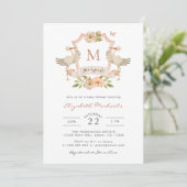 Het is een meisje. Baby Shower Kaart (Staand voorkant)