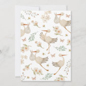 Het is een meisje. Baby Shower Kaart (Achterkant)