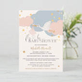 Het is een meisje Baby shower. Kaart (Staand voorkant)