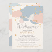 Het is een meisje Baby shower. Kaart (Voorkant / Achterkant)