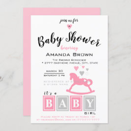 Het is een meisje Baby shower Kaart