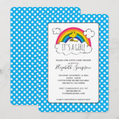 Het is een meisje Baby shower Kaart (Voorkant / Achterkant)