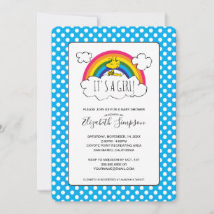 Het is een meisje Baby shower Kaart