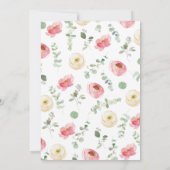 Het is een meisje Baby shower Kaart (Achterkant)