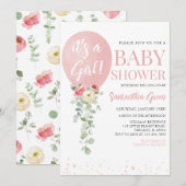 Het is een meisje Baby shower Kaart (Voorkant / Achterkant)