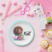 Het is een meisje Baby shower kleine zeemeermin Papieren Bordje (Feest)