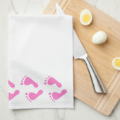 Het is een meisje - Baby shower, pasgeboren Theedoek (Quarter Fold)