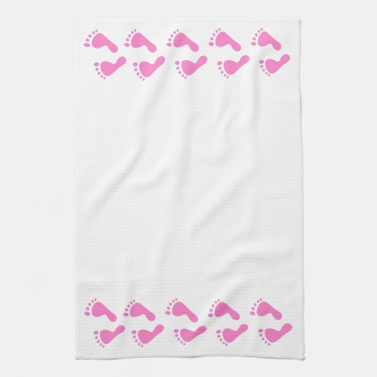 Het is een meisje - Baby shower, pasgeboren Theedoek (Verticaal)