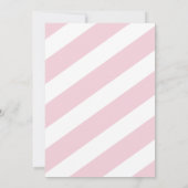 Het is een Meisje Baby shower Roze Streep Goud Uit Kaart (Achterkant)