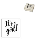 Het is een meisje Baby shower Rubberstempel (Gestempeld)
