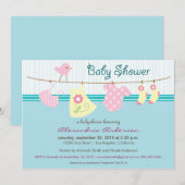 Het is een meisje! Baby shower sluiten Kaart (Voorkant / Achterkant)