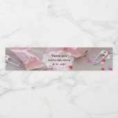 Het is een meisje baby shower snoep thema waterfles etiket (Enkel label)