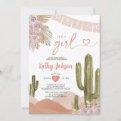 Het is een Meisje Baby shower Taco over liefde zui Kaart (Voorkant)