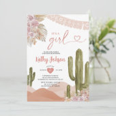 Het is een Meisje Baby shower Taco over liefde zui Kaart (Staand voorkant)