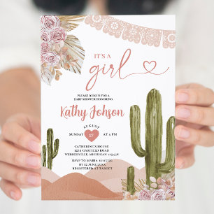 Het is een Meisje Baby shower Taco over liefde zui Kaart