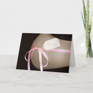 "Het is een meisje!" Baby shower Uitnodiging