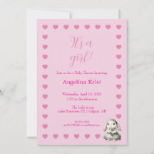 Het is een meisje Baby Shower Uitnodiging