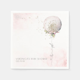 Het is een meisje | Baby shower van ballon geperso Servet