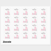 Het is een meisje Baby shower Vierkante Sticker (Vel)