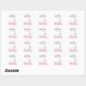 Het is een meisje Baby shower Vierkante Sticker (Vel)