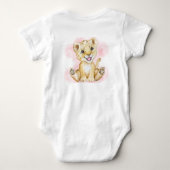 Het is een meisje Babyface Roze Baby  Romper (Achterkant)