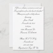 Het is een meisje. Babyschoenen Kaart (Achterkant)