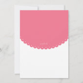 Het is een meisje babyshower uitnodiging (Achterkant)