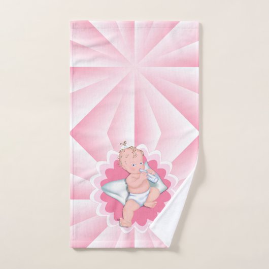 "Het is een meisje!" Bad Handdoek (Handdoek)