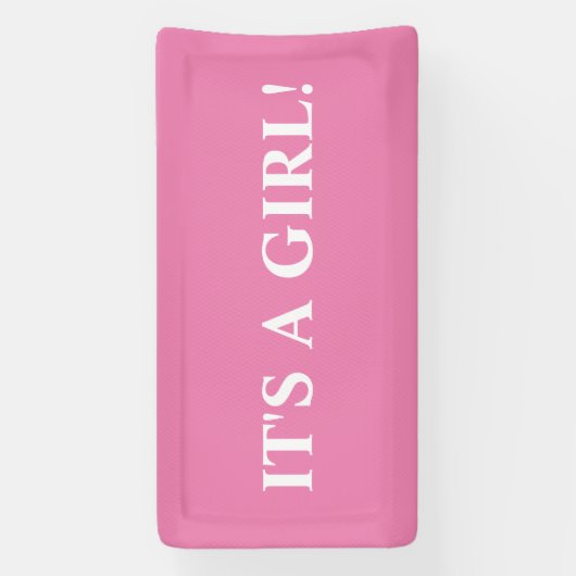 HET IS EEN MEISJE! BANNER (Verticaal)