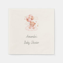 Het is een meisje, Barly Wacht. Baby shower Napkin